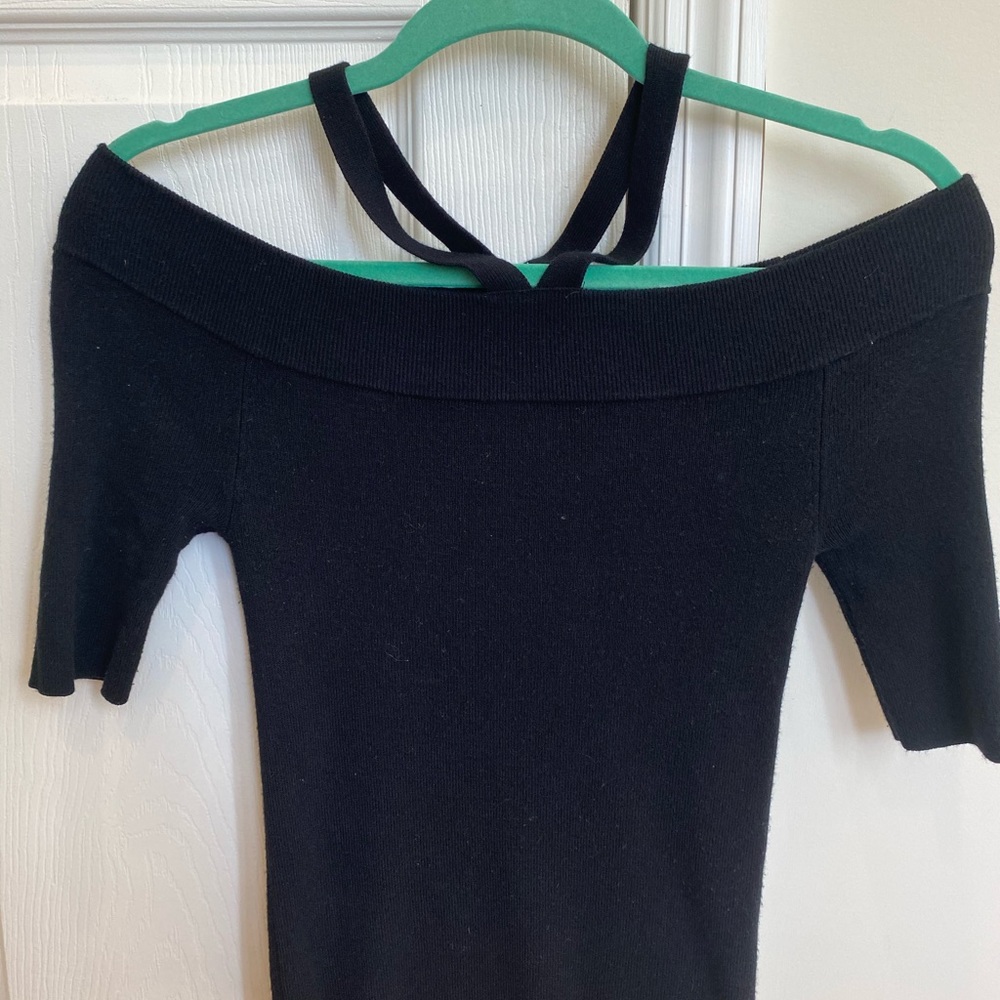 Off the shoulder top with neck detail